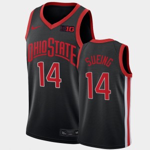 Men's Ohio State Buckeyes Alternate Anthracite Justice Sueing #14 Throwback 90s Jersey 731743-856