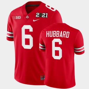 Men's Ohio State Buckeyes 2021 National Championship Scarlet Sam Hubbard #6 Playoff Game Jersey 128835-990