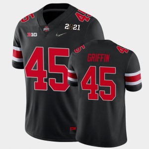 Men's Ohio State Buckeyes 2021 National Championship Black Archie Griffin #45 Jersey 810027-984
