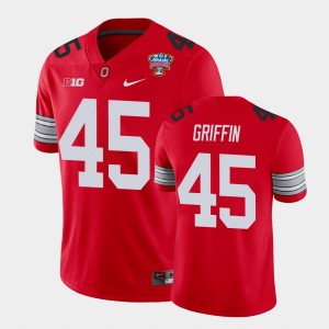 Men's Ohio State Buckeyes 2021 Sugar Bowl Scarlet Archie Griffin #45 Player Jersey 521505-464