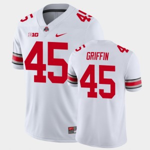 Men's Ohio State Buckeyes College Football White Archie Griffin #45 Playoff Game Jersey 543782-528