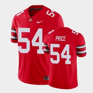 Men's Ohio State Buckeyes College Football Scarlet Billy Price #54 Game Jersey 157452-741
