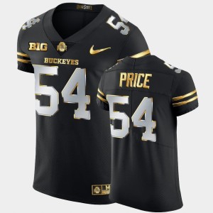 Men's Ohio State Buckeyes Golden Edition Black Billy Price #54 2020-21 Authentic Jersey 331754-309