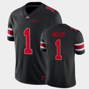 Men's Ohio State Buckeyes College Football Black Braxton Miller #1 Alternate Game Jersey 522695-631