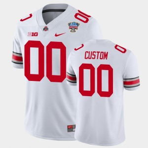 Men's Ohio State Buckeyes 2021 Sugar Bowl White Custom #00 College Football Jersey 265260-362
