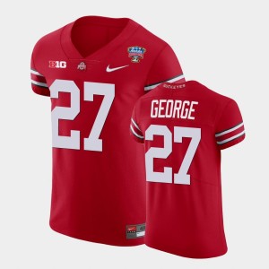 Men's Ohio State Buckeyes 2021 Sugar Bowl Scarlet Eddie George #27 Football Jersey 205488-717
