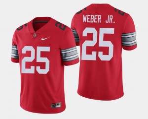 Men's Ohio State Buckeyes 2018 Spring Game Limited Scarlet Mike Weber #25 Jersey 954906-698