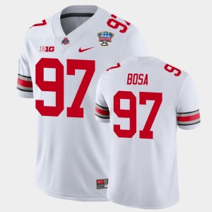 Men's Ohio State Buckeyes 2021 Sugar Bowl White Nick Bosa #97 College Football Jersey 476512-829