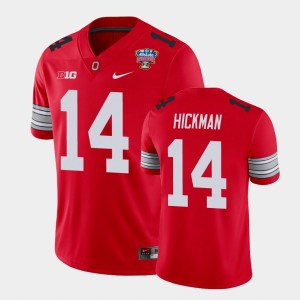 Men's Ohio State Buckeyes 2021 Sugar Bowl Scarlet Ronnie Hickman #14 Player Jersey 824361-835