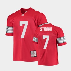 Men's Ohio State Buckeyes College Football Scarlet C.J. Stroud #7 1995 Authentic Throwback Legacy Jersey 929405-655