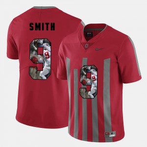 Men's Ohio State Buckeyes Pictorial Fashion Red Devin Smith #9 Jersey 832292-512