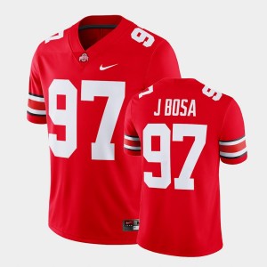 Men's Ohio State Buckeyes College Football Scarlet Joey Bosa #97 Alumni Game Jersey 660125-208