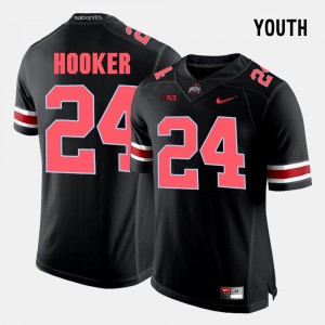 Youth Ohio State Buckeyes College Football Black Malik Hooker #24 Jersey 333321-360