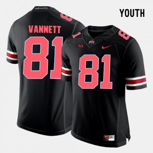 Youth Ohio State Buckeyes College Football Black Nick Vannett #81 Jersey 535107-551