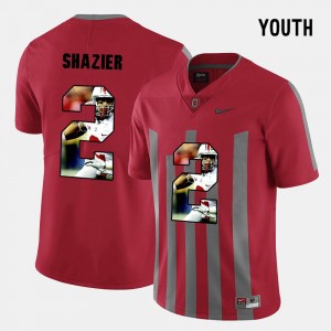 Youth Ohio State Buckeyes Pictorial Fashion Red Ryan Shazier #2 Jersey 335967-386