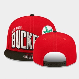Men's Ohio State Buckeyes Team Logo Scarlet Two-Tone Vintage Wave 9FIFTY Snapback Hat 958457-293