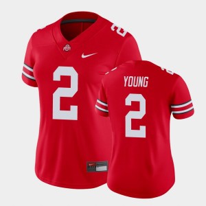 Women's Ohio State Buckeyes College Football Scarlet Chase Young #2 Game Jersey 623984-419