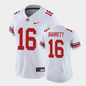 Women's Ohio State Buckeyes College Football White J.T. Barrett #16 Game Jersey 421656-545