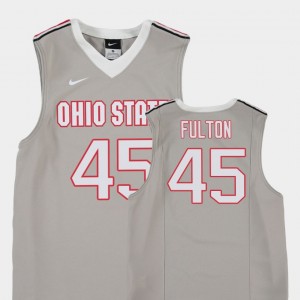 Youth Ohio State Buckeyes Replica Gray Connor Fulton #45 College Basketball Jersey 430520-674