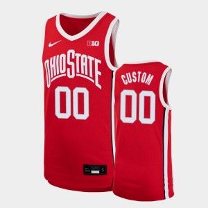 Youth Ohio State Buckeyes Replica Scarlet Custom #00 Basketball Jersey 460454-561