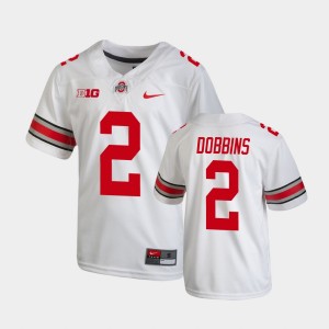 Youth Ohio State Buckeyes Replica White J.K. Dobbins #2 College Football Jersey 950187-438