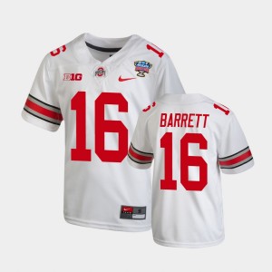 Youth Ohio State Buckeyes 2021 Sugar Bowl White J.T. Barrett #16 College Football Jersey 856514-568