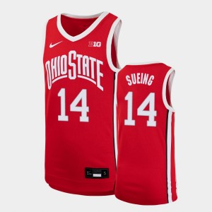 Youth Ohio State Buckeyes Replica Scarlet Justice Sueing #14 Basketball Jersey 261026-269