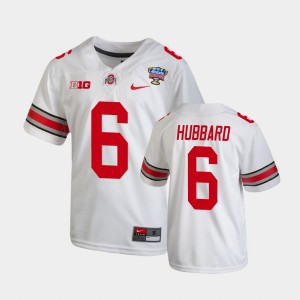 Youth Ohio State Buckeyes 2021 Sugar Bowl White Sam Hubbard #6 College Football Jersey 746220-344